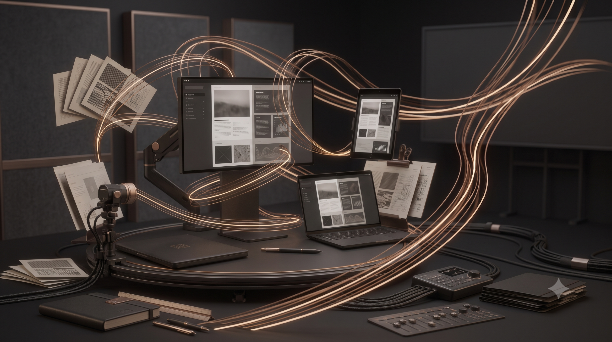 Professional visual equipment representing clear thinking and stronger visual outcomes